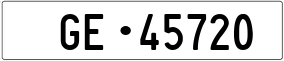 Trailer License Plate